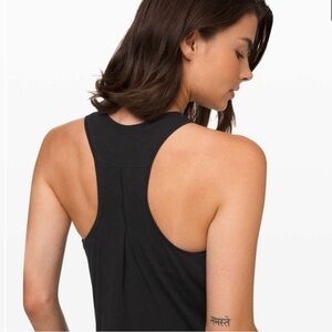 Lululemon — Love Tank Pleated Black Racerback — Size 12 — NWT